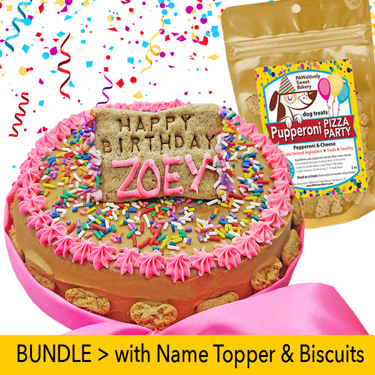 7" Dog Party Cake