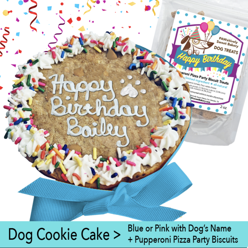 5" Dog Party Cookie Cake