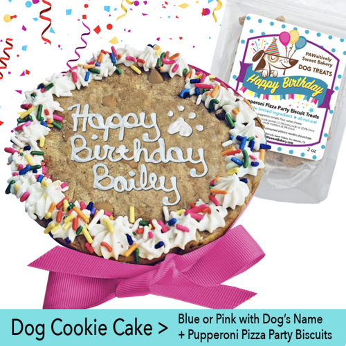 5" Dog Party Cookie Cake