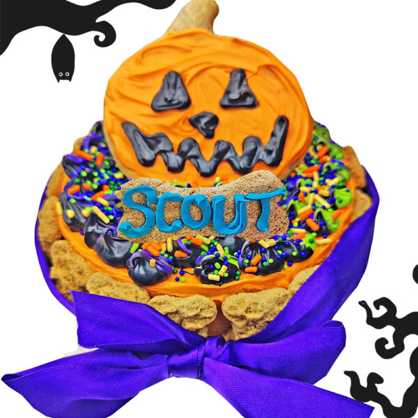 5" Dog Party Halloween Cake