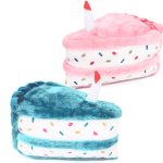 Birthday Cake Slice Dog Toy