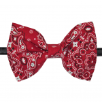 Red Handkerchief Dog Collar Bow Tie / Bow