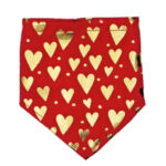 Valentine's Day Heart of Gold Pet Bandana