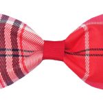 Valentine’s Day Beau Plaid Pet Collar Bowtie / Bow