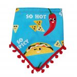 Spicy Taco Fiesta Dog Bandana (teal)