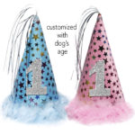 Happy Birthday Pet Hat, Blue or Pink