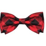 Red/Black Buffalo Checkered Pet Bow Tie / Bow