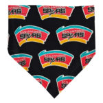 San Antonio Spurs basketball dog bandana
