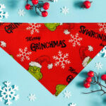 Grinchmas Red Holiday Dog Pet Bandana