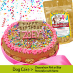 large dog cake by pawsitively sweet dog bakery