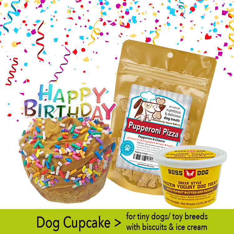 dog party cupcake by pawsitively sweet bakery