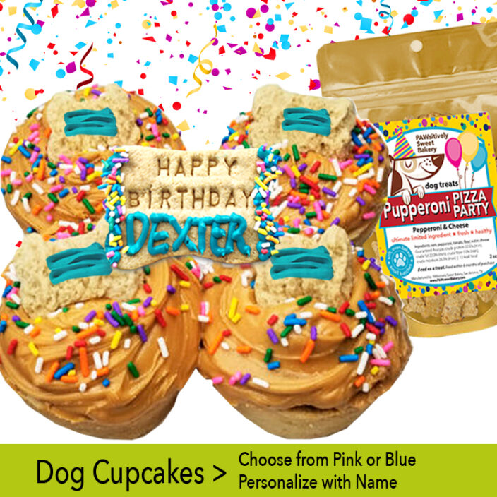 dog cupcakes by pawsitively sweet dog bakery