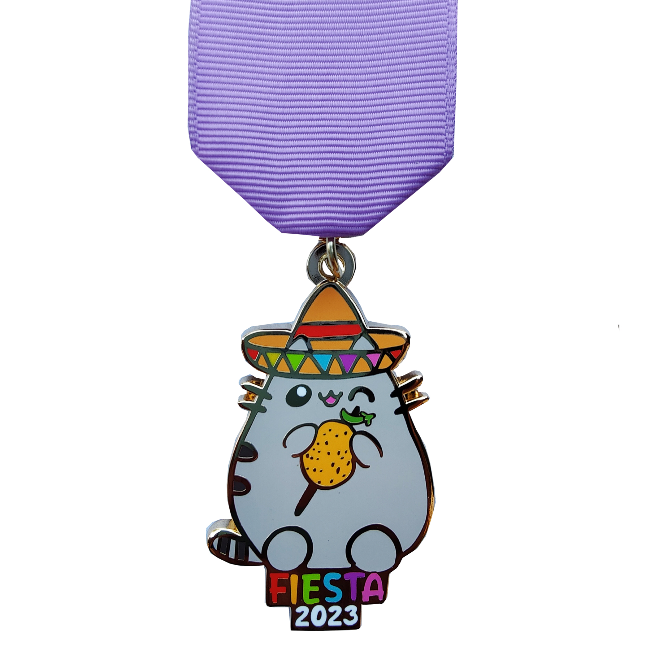 2023 pusheen cat fiesta medal