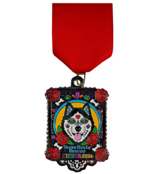 Texas Husky Fiesta Dog Medal 2024