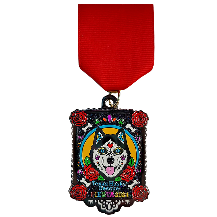 Texas Husky Fiesta Dog Medal 2024