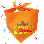 Fiesta Siesta Repeat Pet Bandana by paw sweet bakery