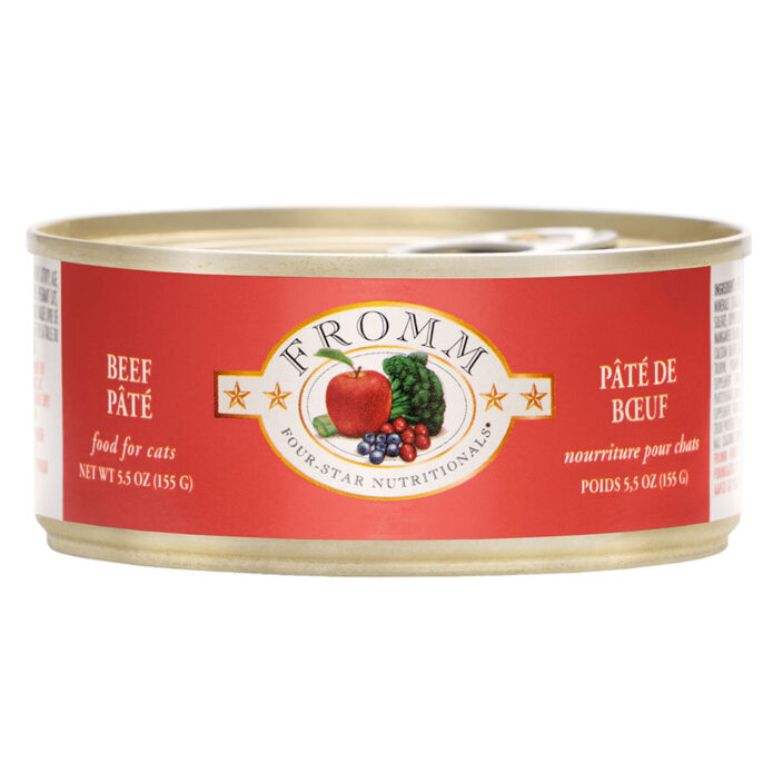 Fromm Four Star Beef Pate wet cat food available at PAWsitively Sweet Bakery