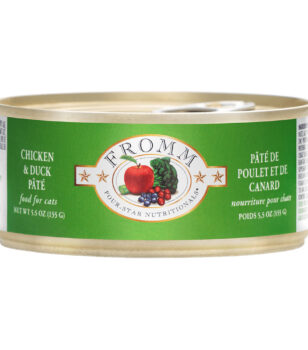 Fromm Four Star Chicken & Duck Pate wet cat food available at PAWsitively Sweet Bakery