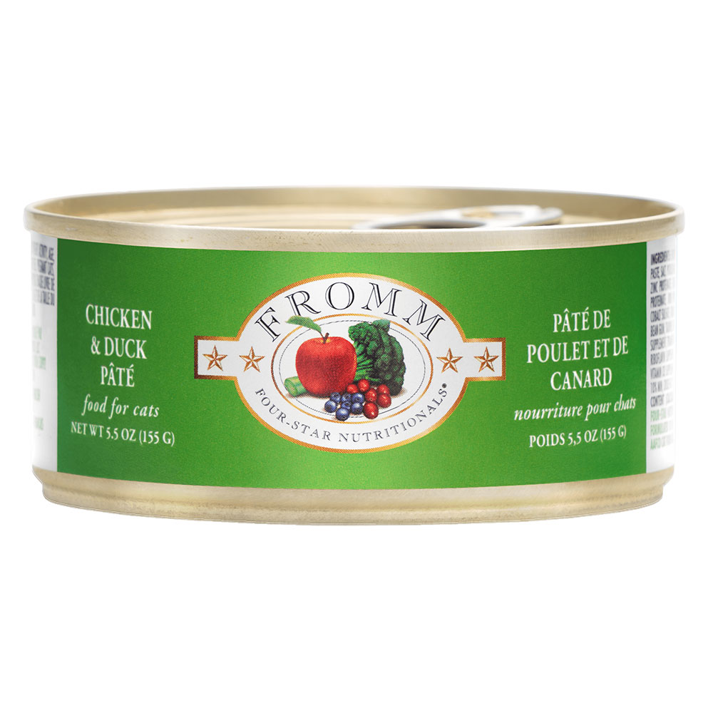 Fromm Four Star Chicken & Duck Pate wet cat food available at PAWsitively Sweet Bakery