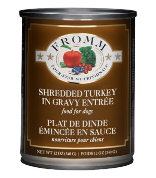 Fromm Shredded Turkey wet dog food available at PAWsitively Sweet Bakery