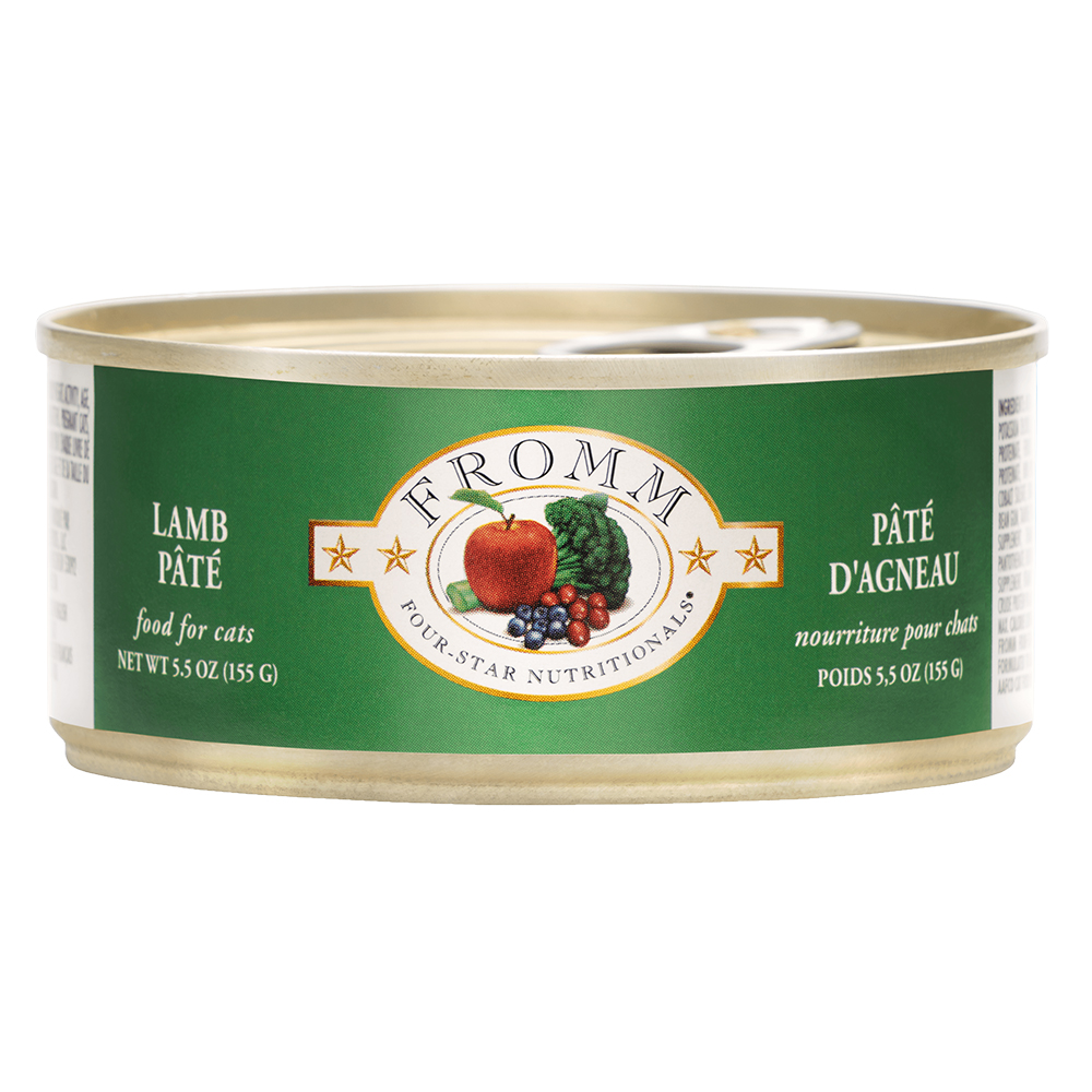 Fromm Four Star Lamb Pate wet cat food available at PAWsitively Sweet Bakery