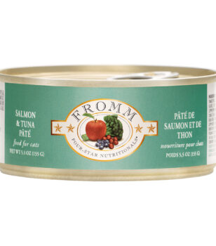 Fromm Four Star Salmon Tuna Pate wet cat food available at PAWsitively Sweet Bakery