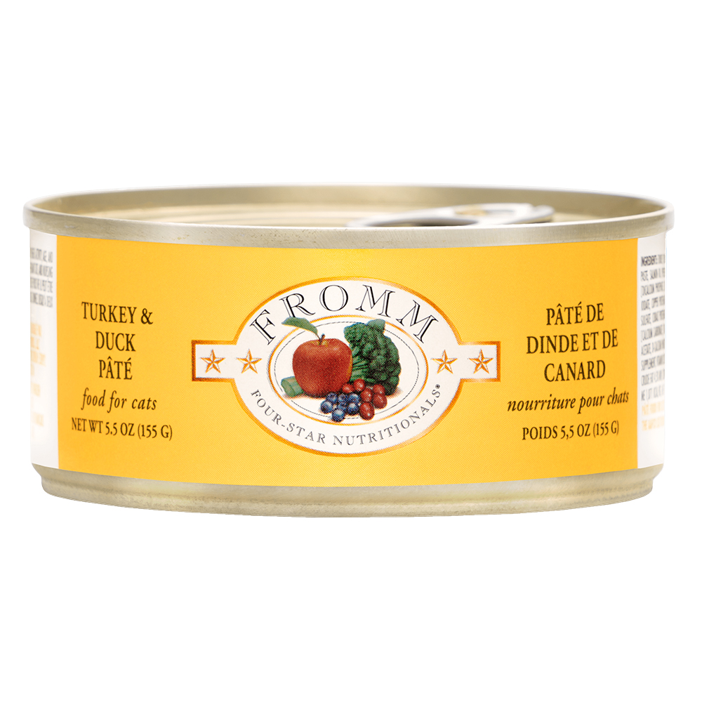 Fromm Four Star Turkey Duck Pate wet cat food available at PAWsitively Sweet Bakery