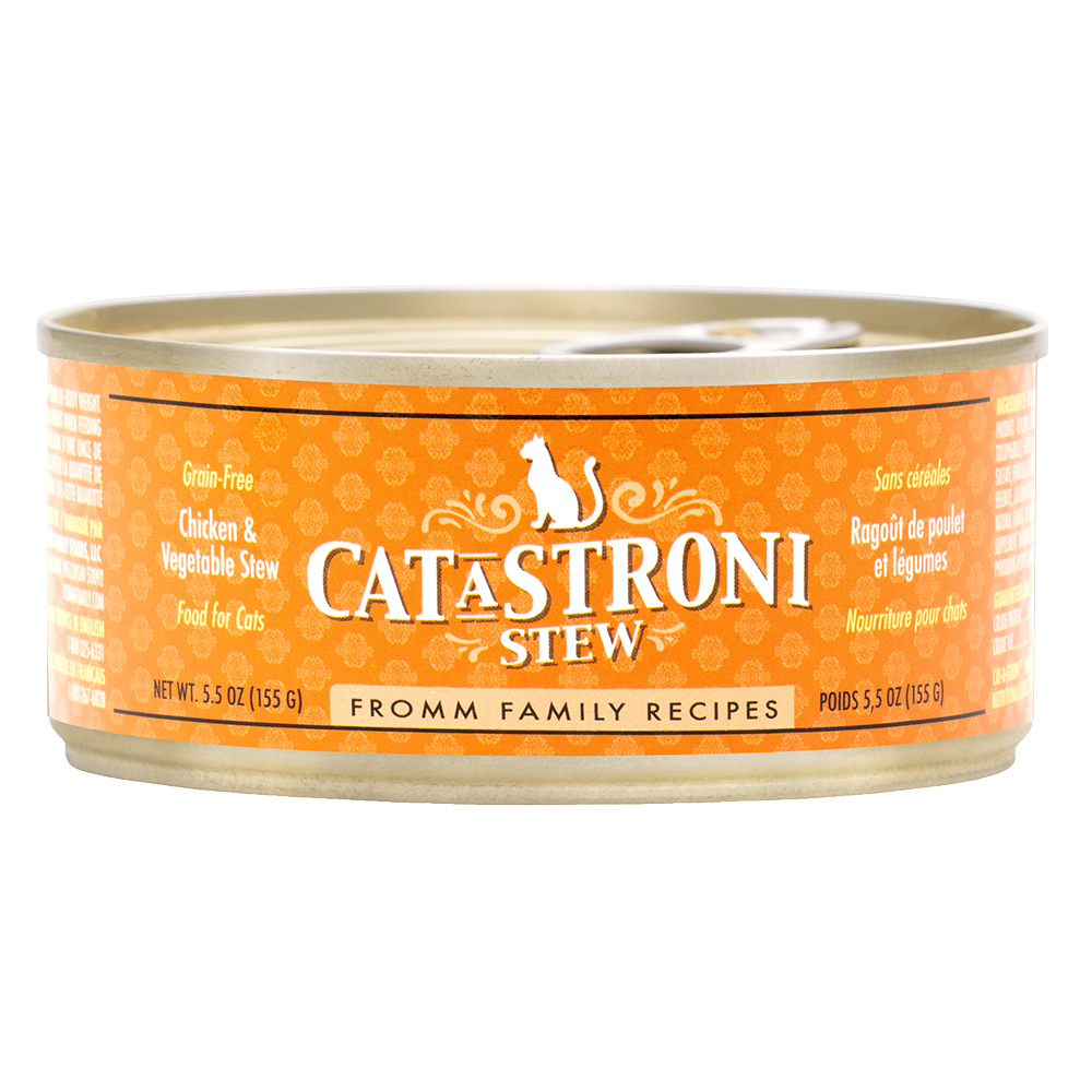 Fromm Cat-a-Stroni Chicken wet cat food available at PAWsitively Sweet Bakery
