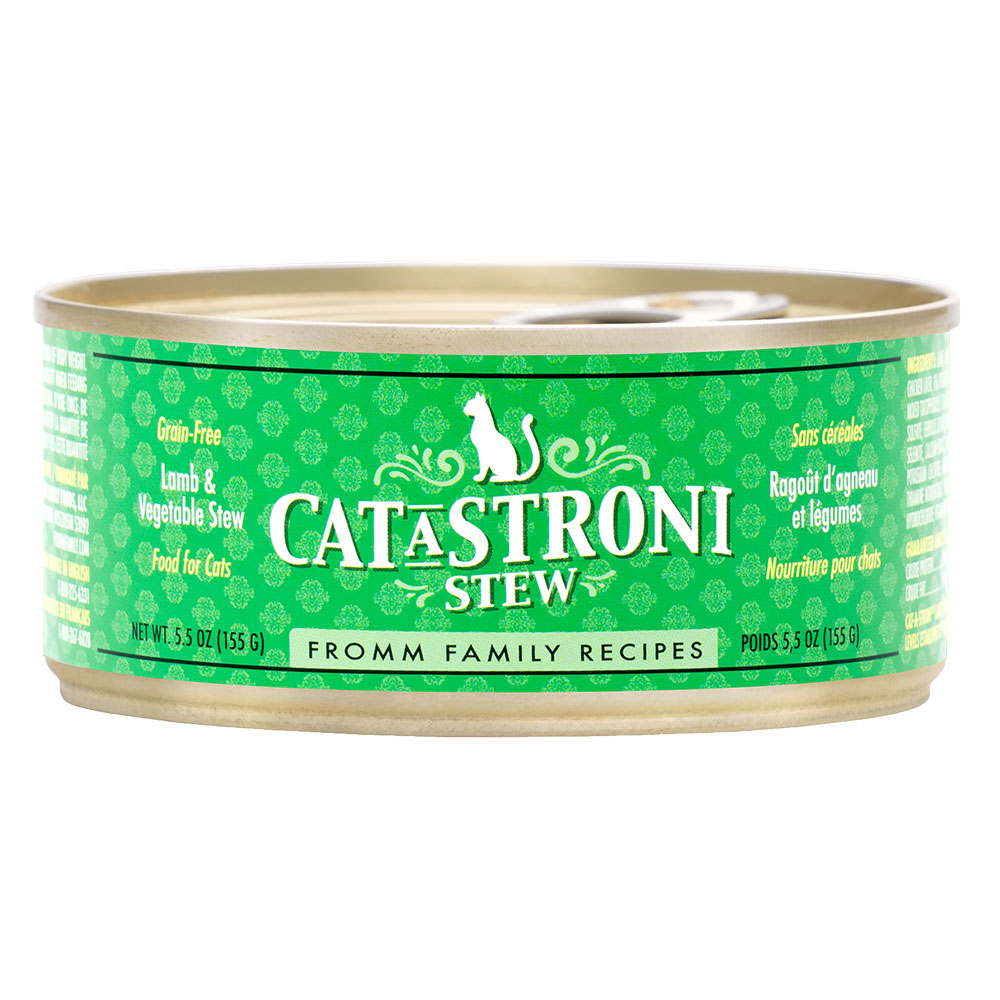 Fromm Cat-a-Stroni Lamb wet cat food available at PAWsitively Sweet Bakery