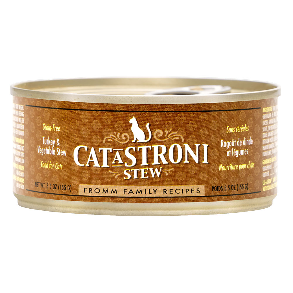 Fromm Cat-a-Stroni Turkey wet cat food available at PAWsitively Sweet Bakery