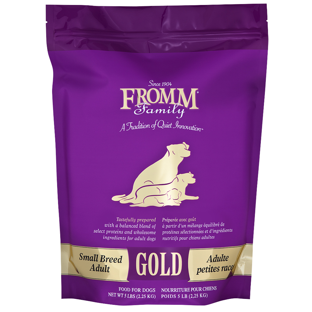 Fromm Gold Adult Small Breed Dog dry food available at PAWsitively Sweet Bakery