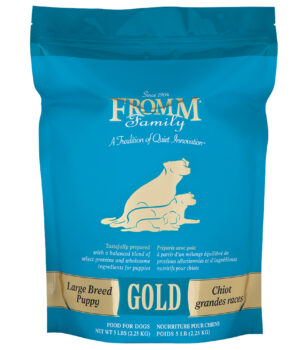 Fromm Gold Large Puppy Breed dry food available at PAWsitively Sweet Bakery