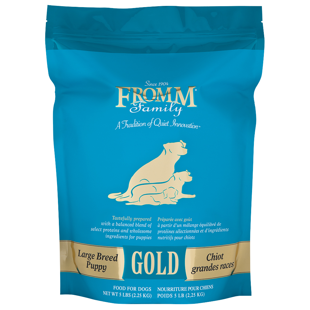 Fromm Gold Large Puppy Breed dry food available at PAWsitively Sweet Bakery