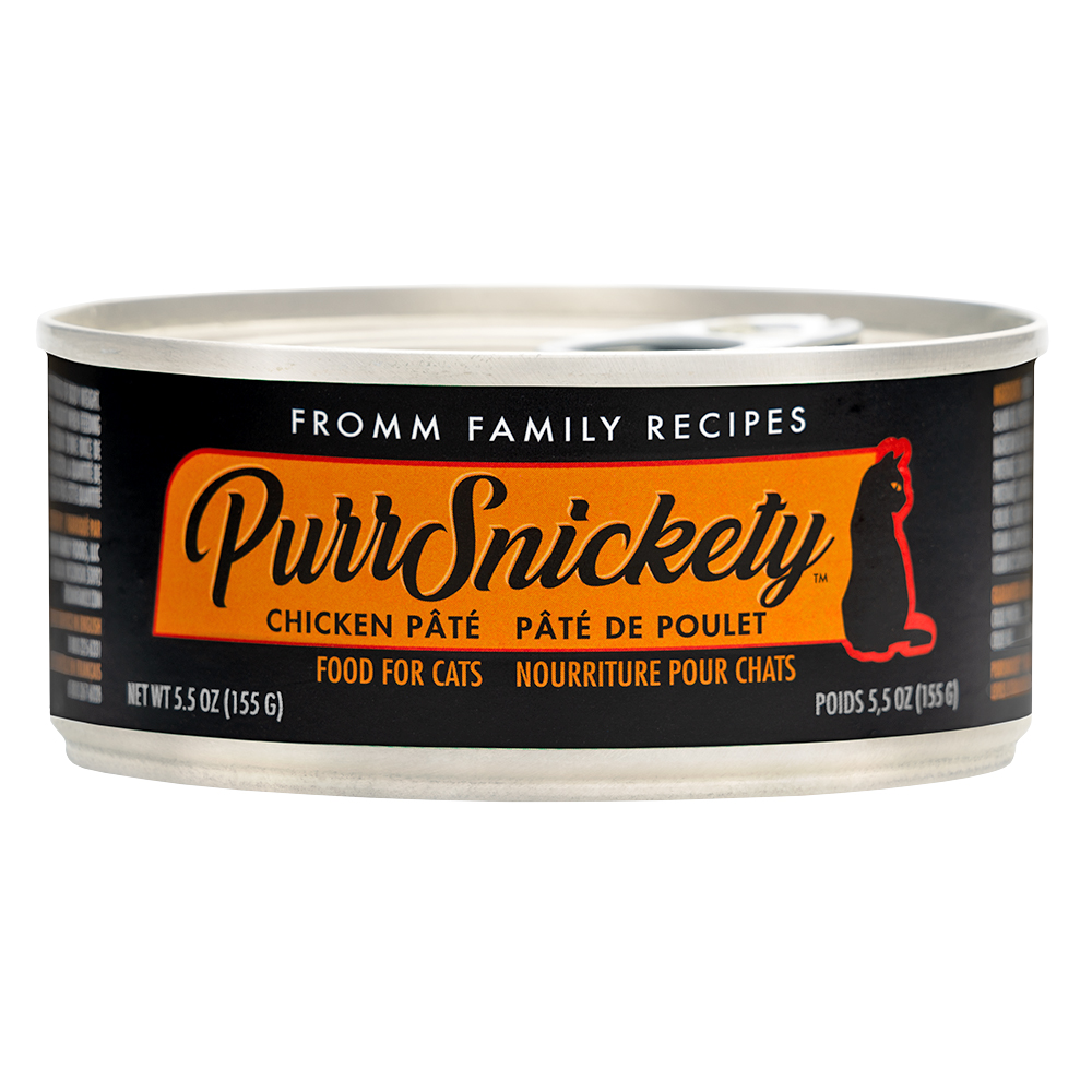 Fromm PurrSnickety Chicken wet cat food available at PAWsitively Sweet Bakery