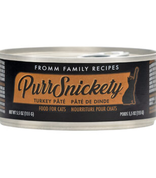 Fromm PurrSnickety Turkey wet cat food available at PAWsitively Sweet Bakery