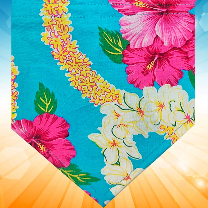 Gorgeous Hawaiian Maui Flowers pet bandana by pawsitively sweet dog bakery