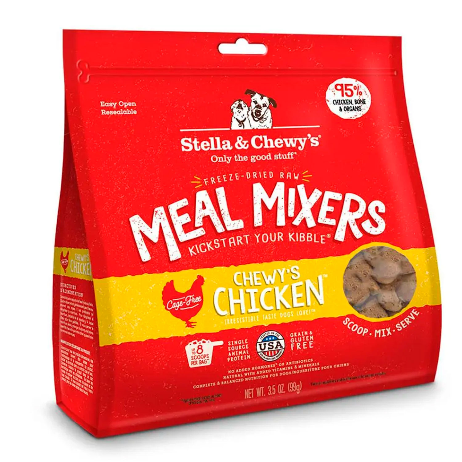 Stella and Chewy chicken Food topper available at PAWsitively Sweet Bakery
