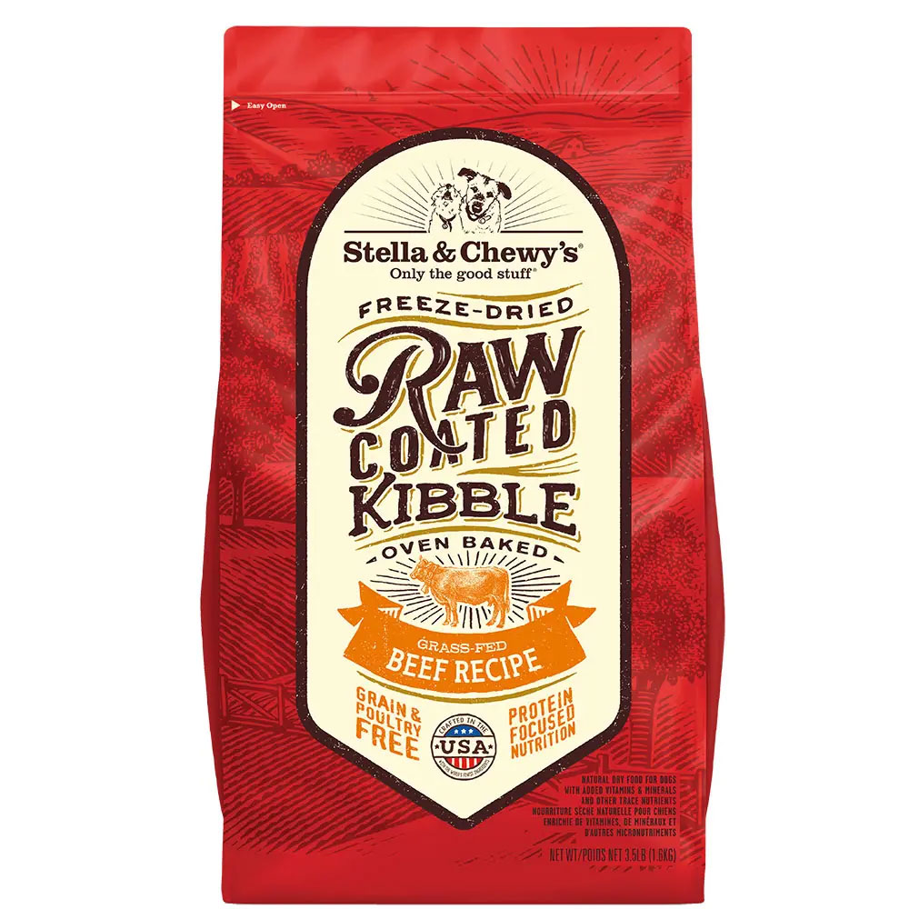 Stella and Chewy Raw Coated Kibble Dog Food available at PAWsitively Sweet Bakery
