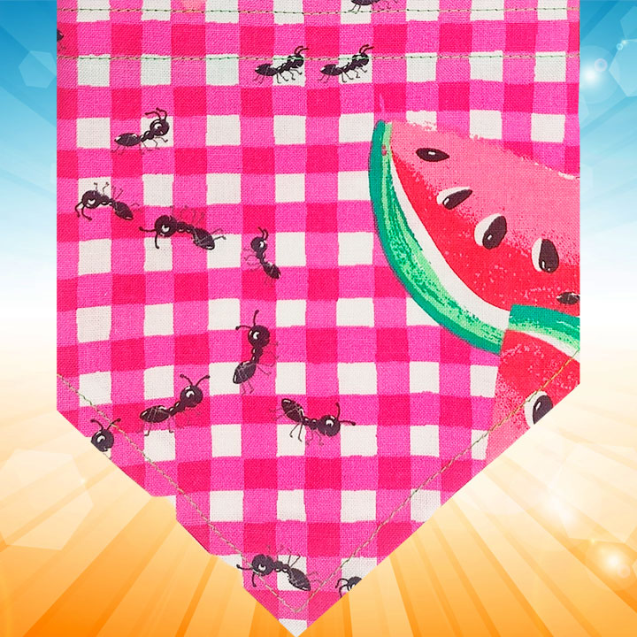 watermelon picnic summer dog bandana by pawsitively sweet dog bakery