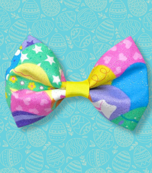 easter glitter pet bowtie for dog and cat