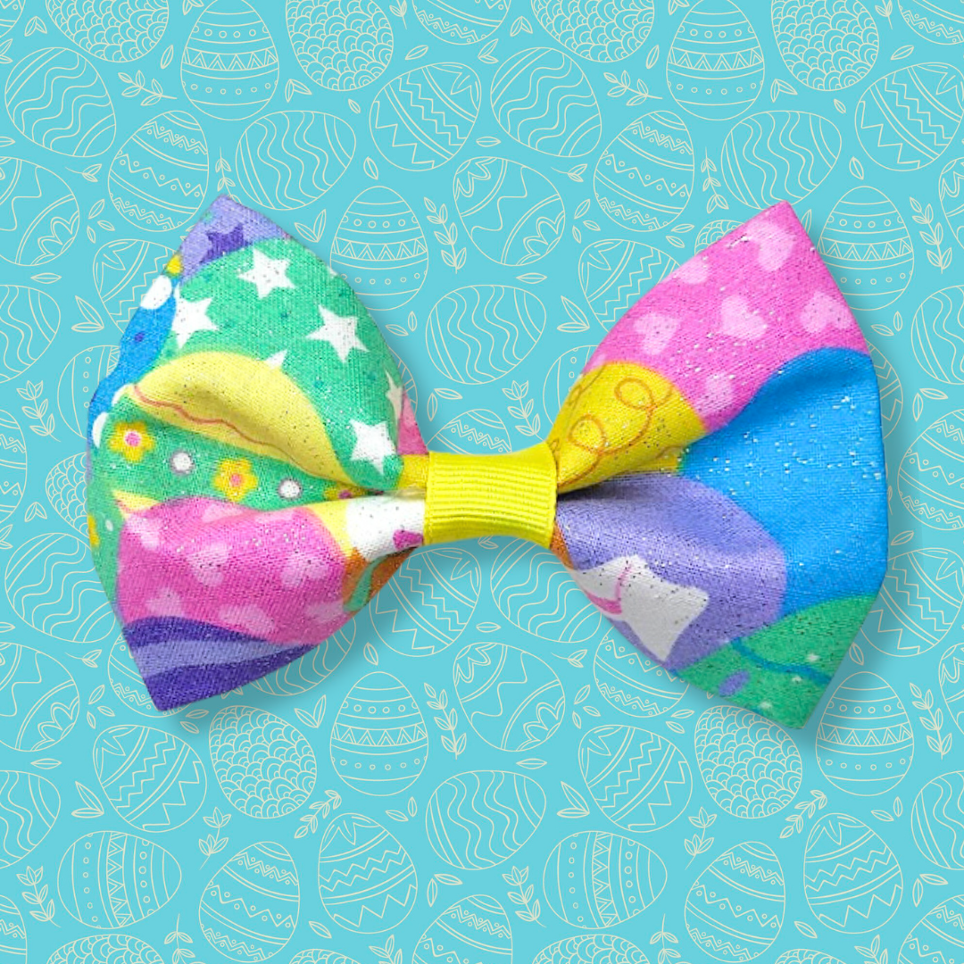 easter glitter pet bowtie for dog and cat