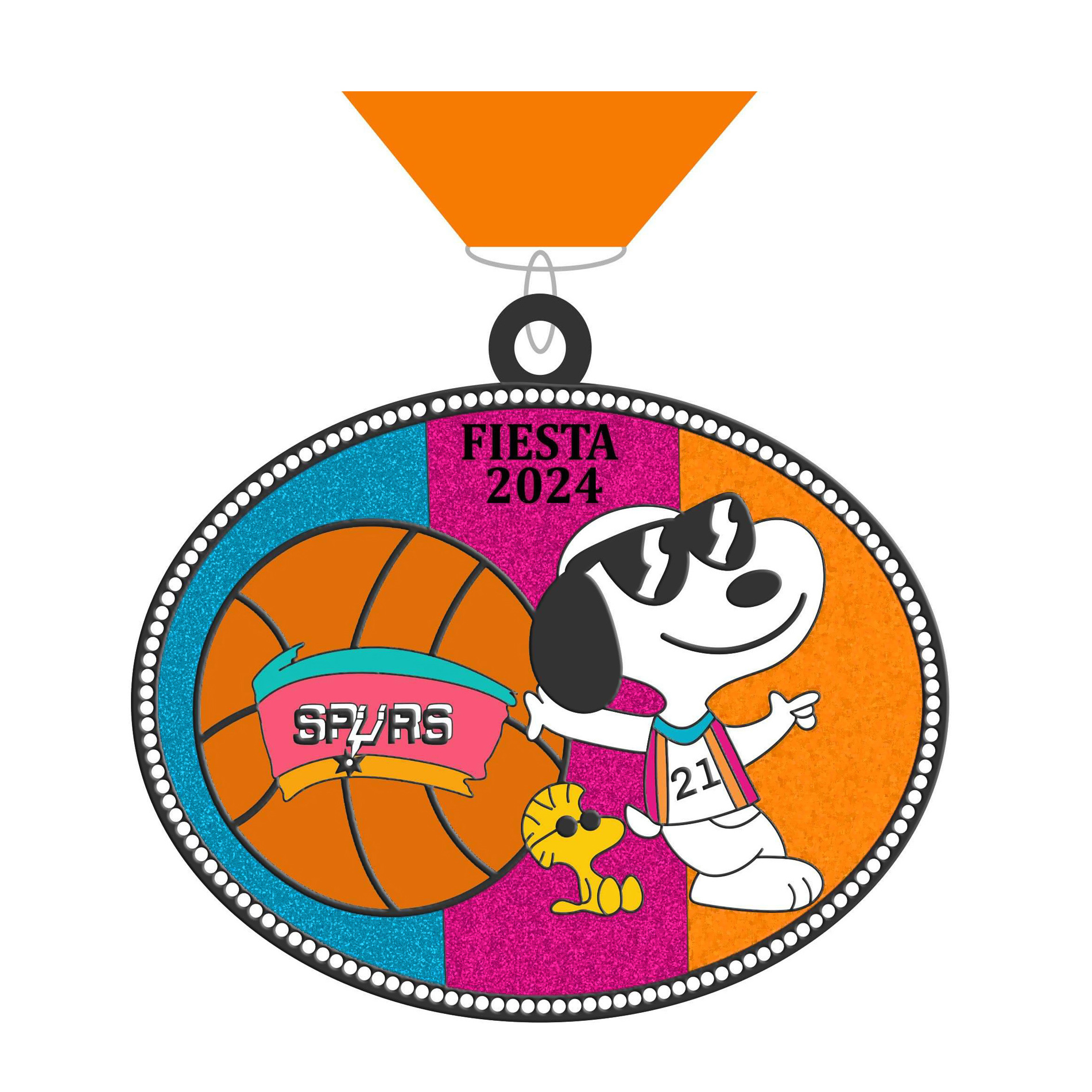 2024 Snoopy OLD SCHOOL Dog Fiesta Medal > PREORDER