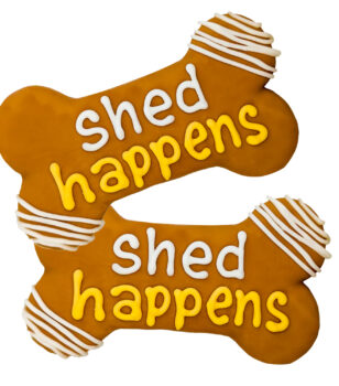 shed happens iced dog cookies