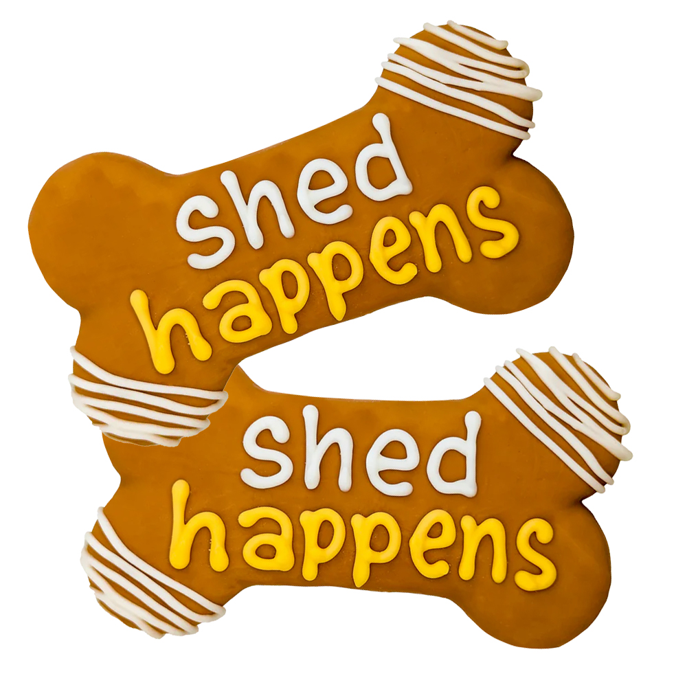 shed happens iced dog cookies