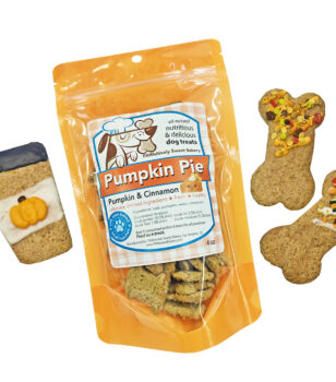 fall dog treats with biscuits and cookies