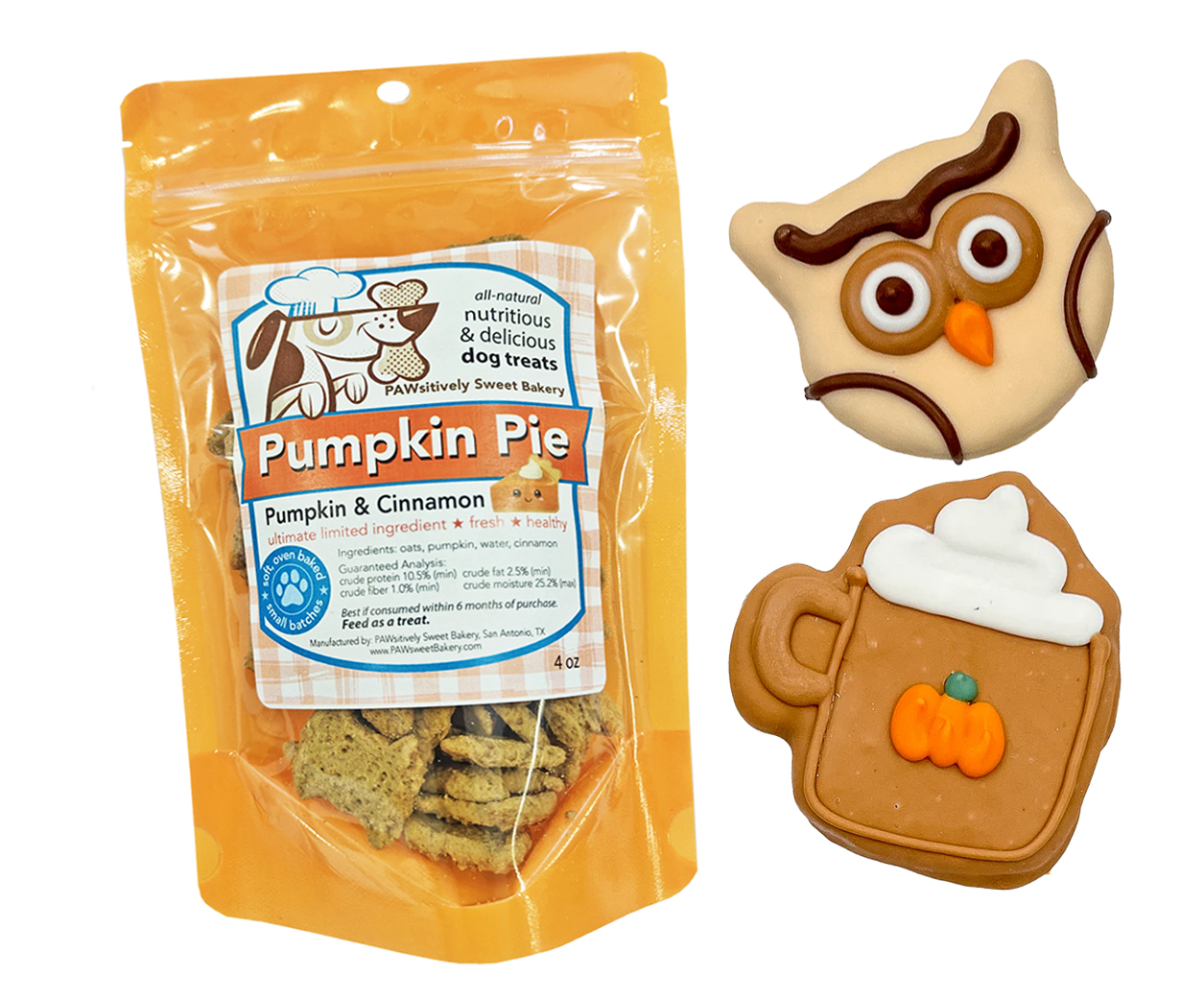 fall dog treats by pawsitively sweet bakery