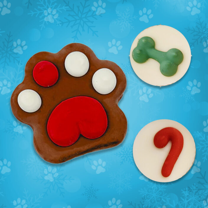 holiday peanut butter dog cookies