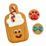 Iced Latte Dog Cookies