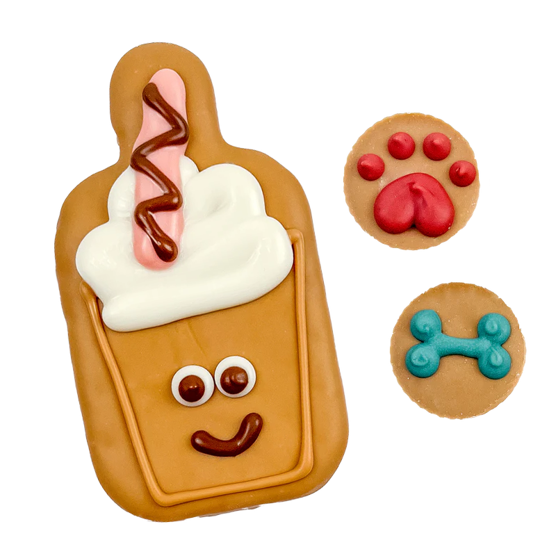 Iced Latte Dog Cookies