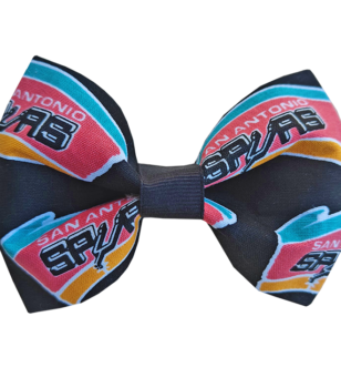 spurs retro logo dog bow tie